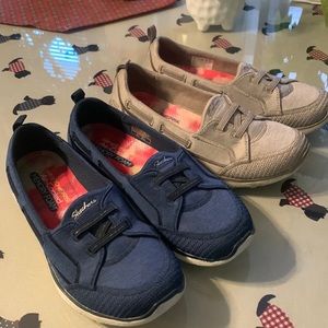 Women’s sketchers air-cooled memory foam set of two  slip-on shoes — size 8